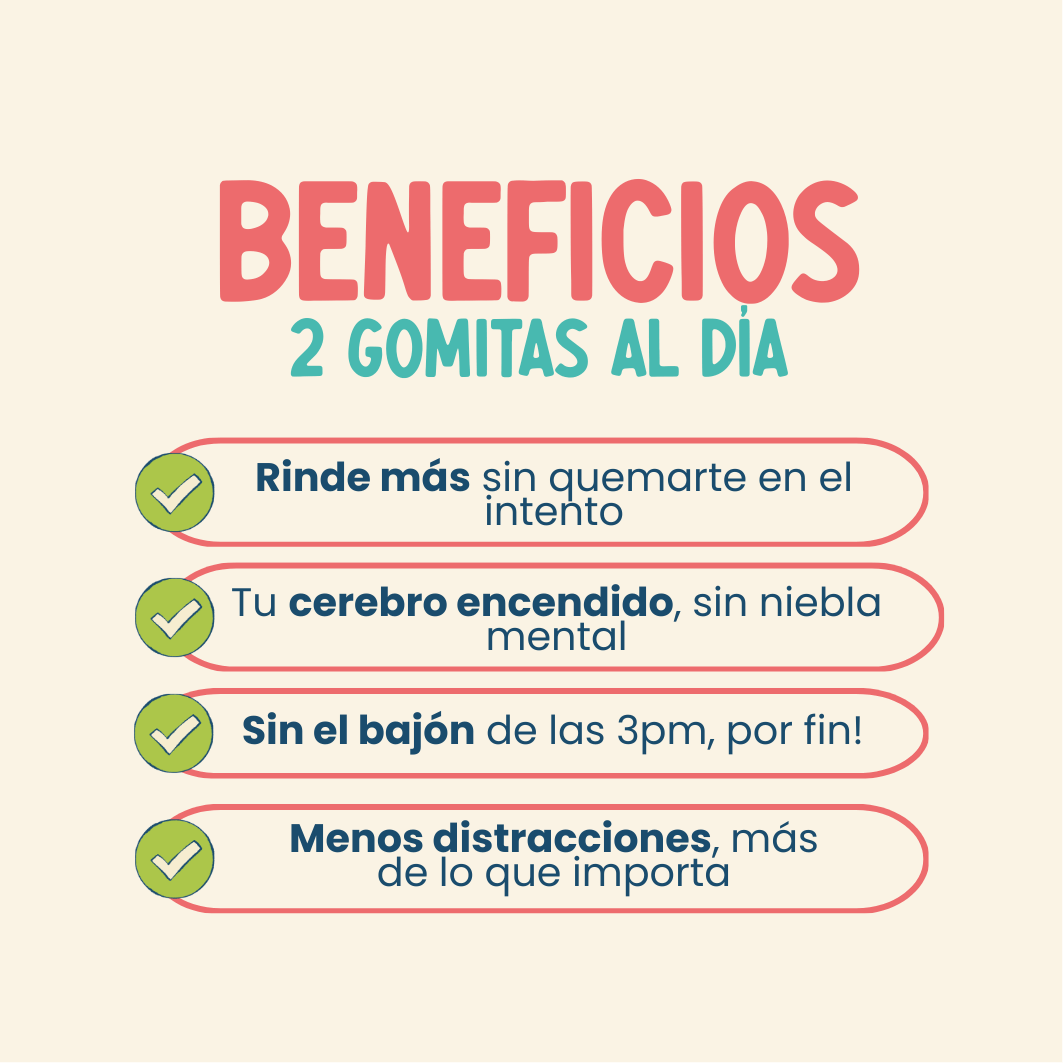 Gomitas de Melena de León para potenciar tu cerebro.