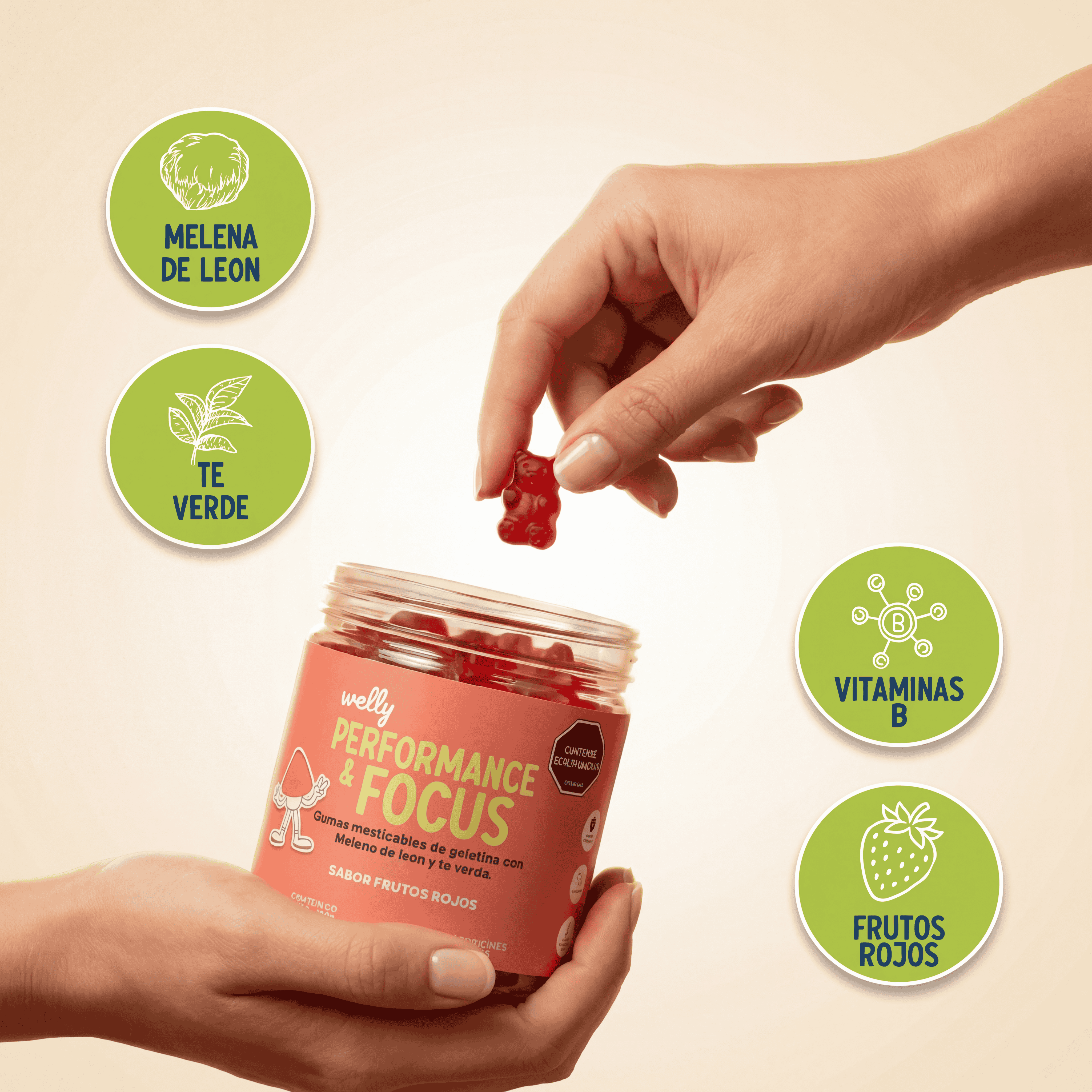 Gomitas de Melena de León para potenciar tu cerebro.